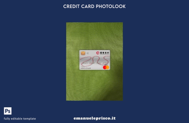 modello frontale photolook della carta di debito principale della China Merchant